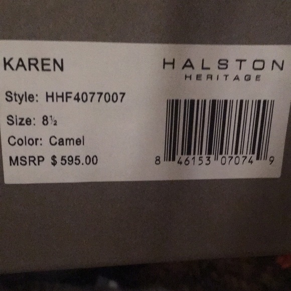 (8-1/2) Halston Heritage Shooties “Karen” in Camel - Picture 7 of 10
